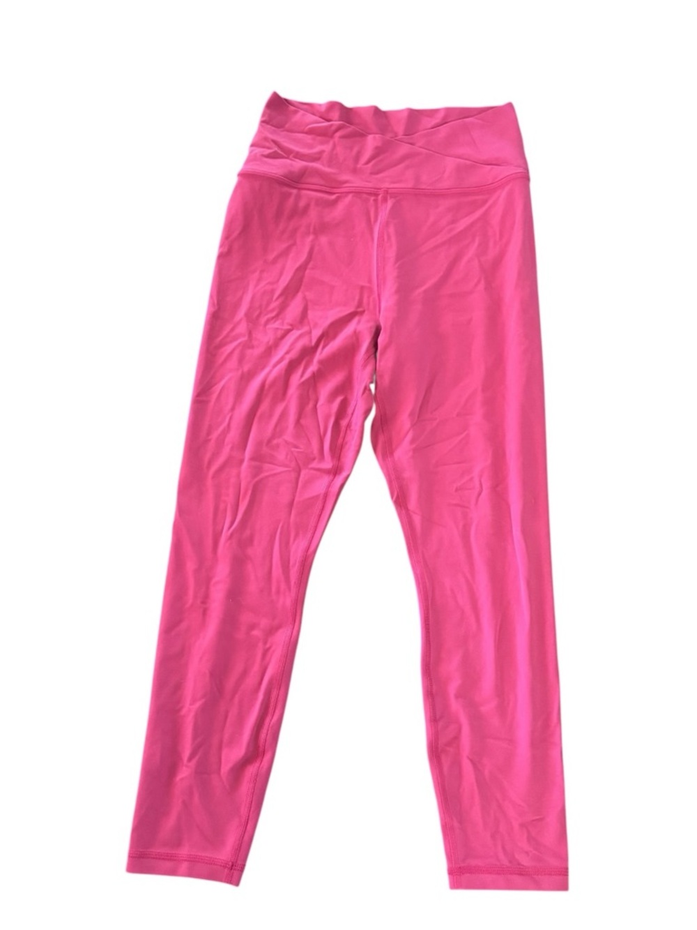 Athleta pink leggings crossover waist size medium